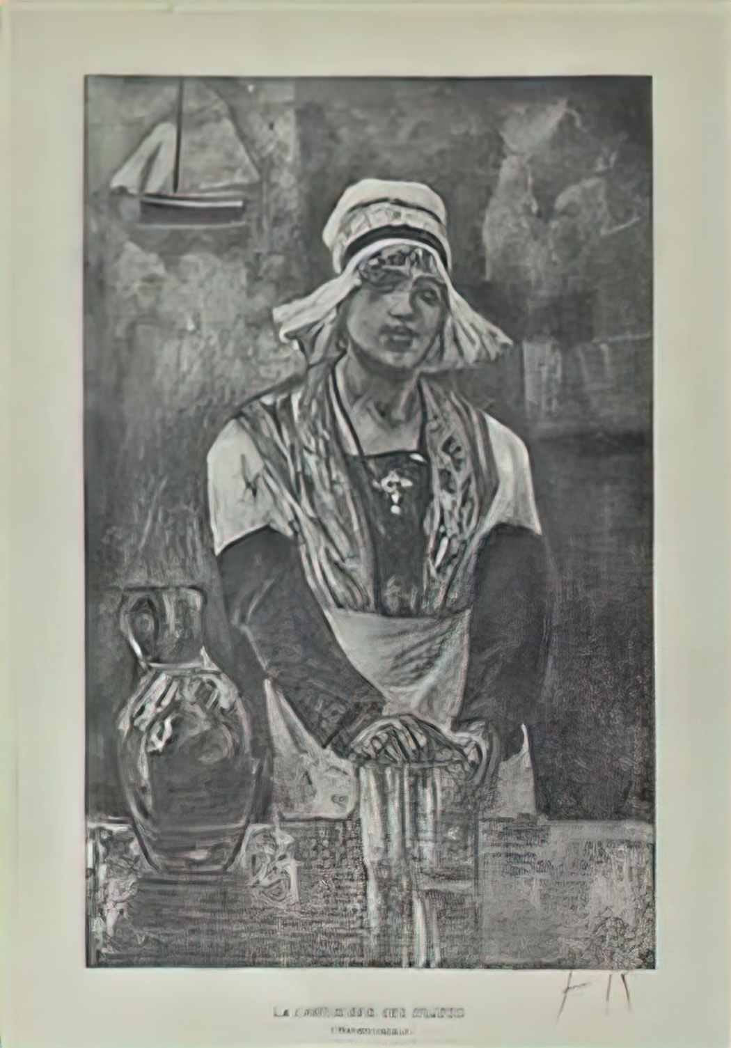 Felicien Rops the girl in the cantine for pilots Art A4 Photo Print UK