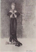 Felicien Rops the hidden side of a whist party illustration from les Art A4 Photo Print