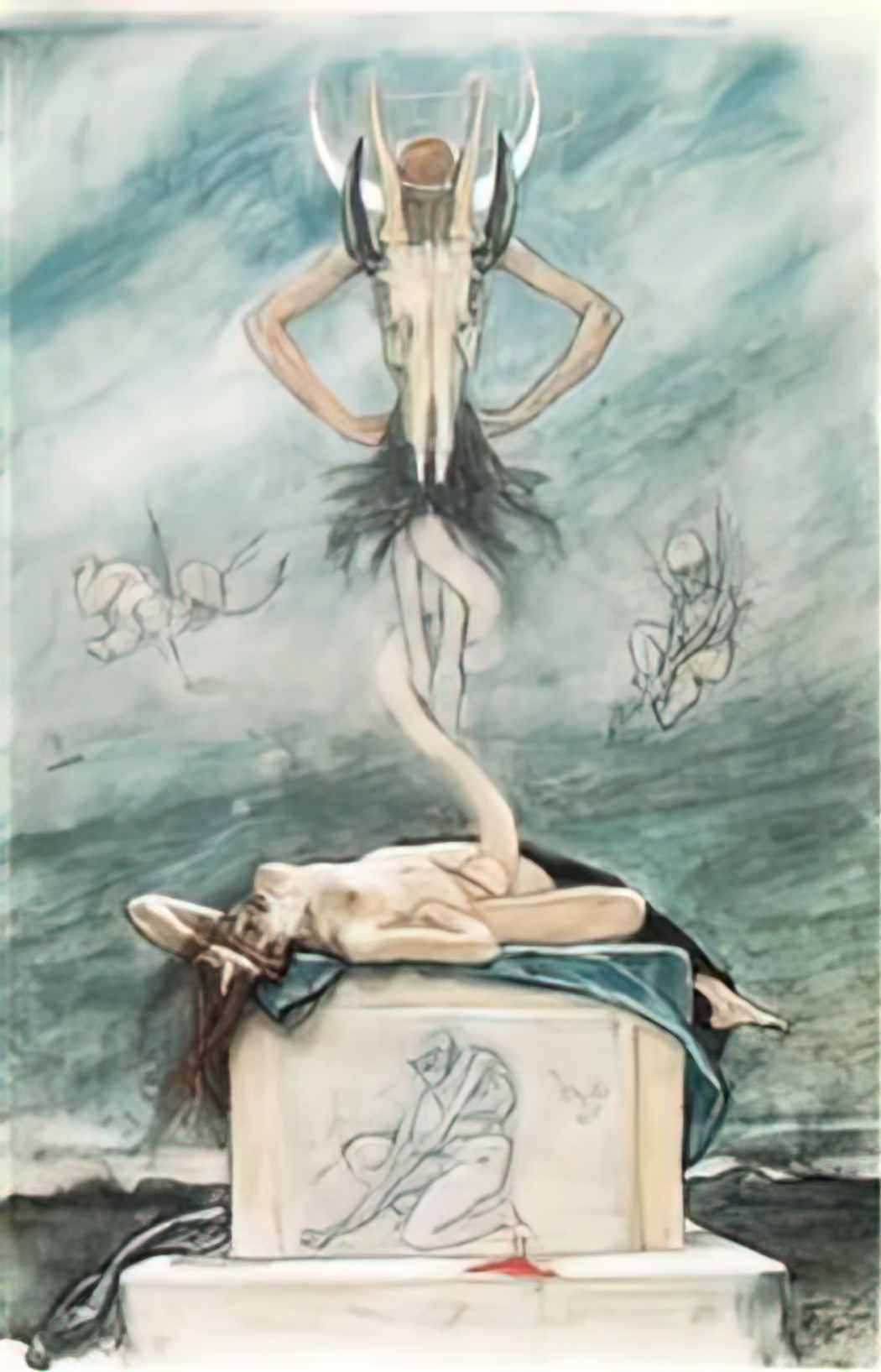 Felicien Rops the sacrifice from the satanic ones Art A4 Photo Print