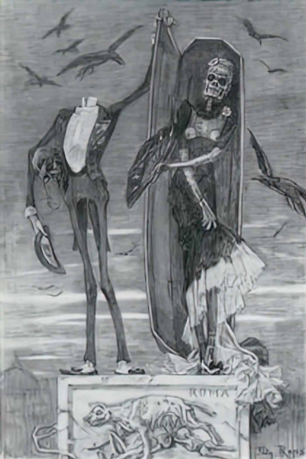 Felicien Rops the supreme vice Art A4 Photo Print UK