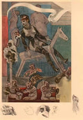 Felicien Rops woman on a rocking horse Art A4 Photo Print