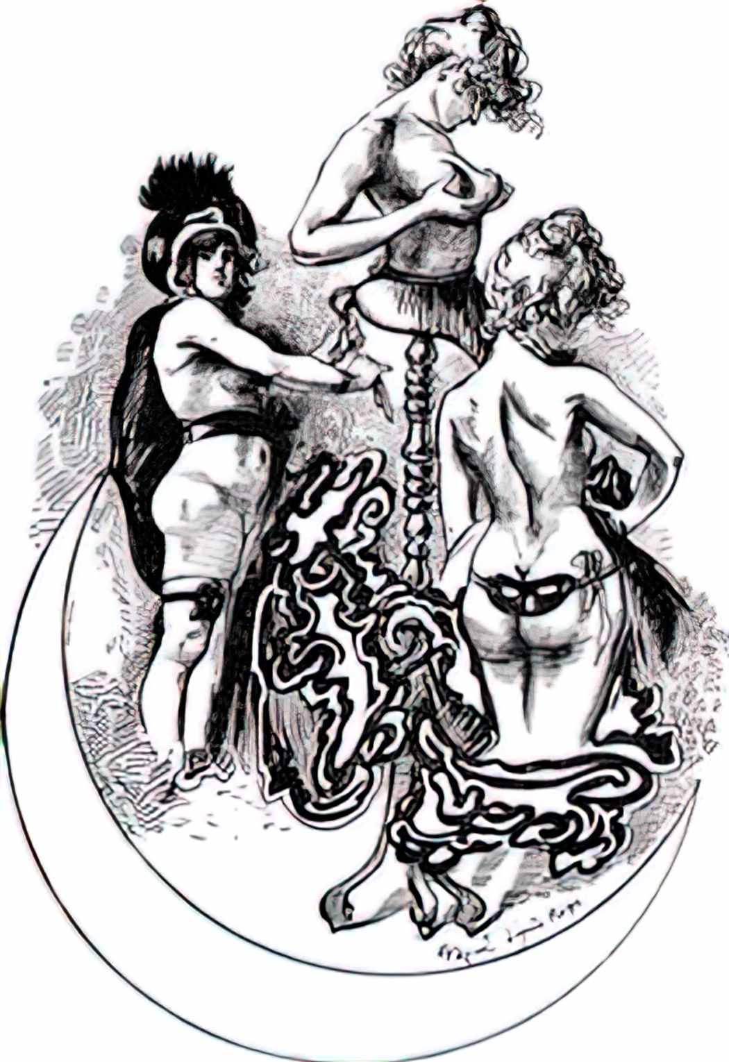 Felicien Rops women Art A4 Photo Print
