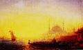 Felix Ziem Constantinople Au Soleil Couchant A4 Photo Print