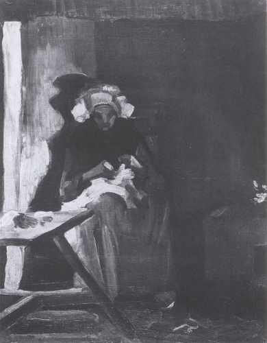 Female Peasant Sewing Nuenen 1885 A4 Photo Print