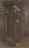 Female Peasant Standing Inside House Nuenen 1885 A4 Photo Print