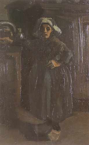 Female Peasant Standing Inside House Nuenen 1885 A4 Photo Print