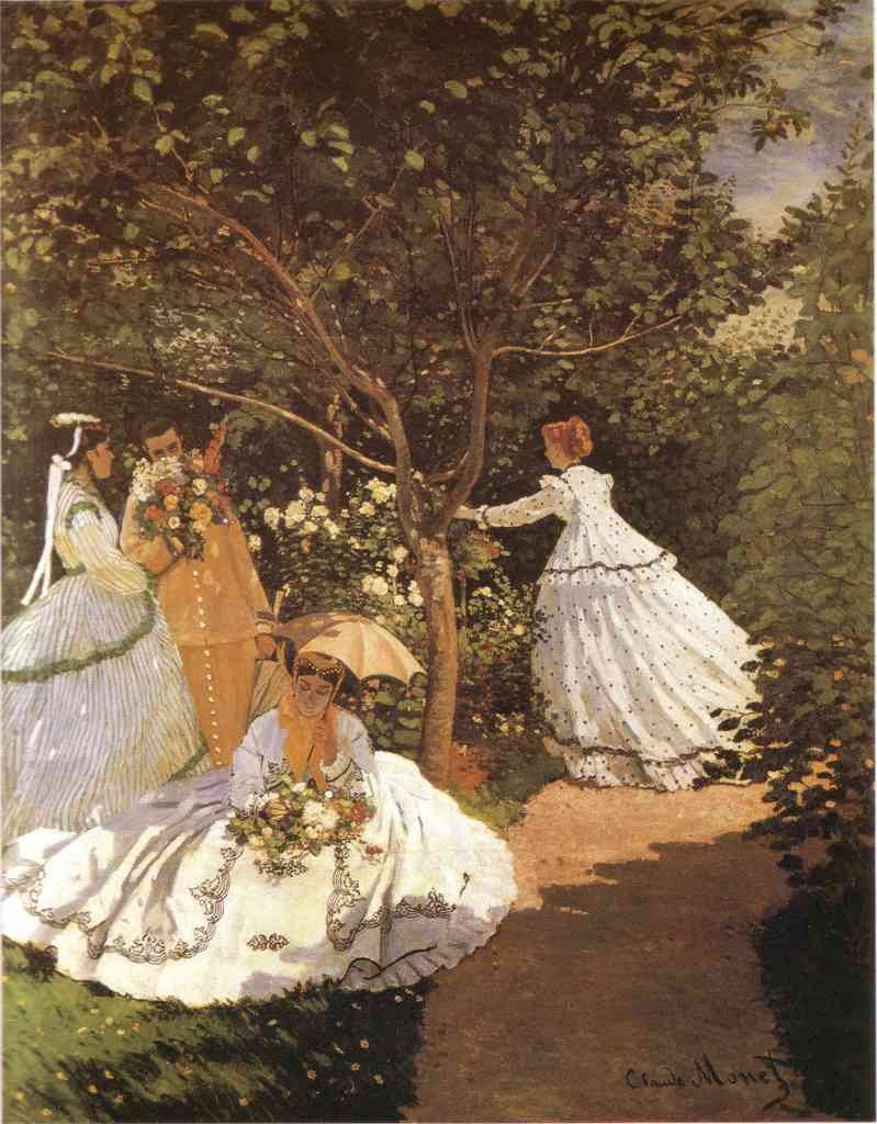 Femmes Au Jardin 1867 Monet A4 Photo Print