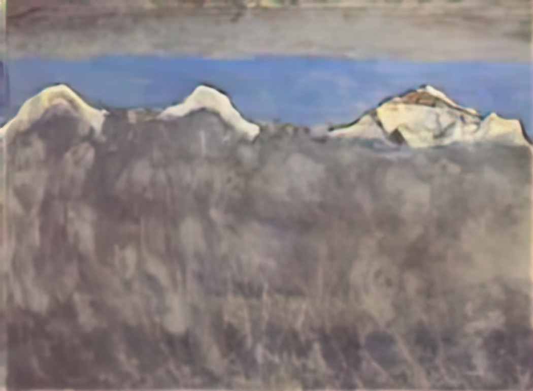 Ferdinand Hodler eiger monch and jungfrau in moonlight 1908 1 Art A4 Photo Print