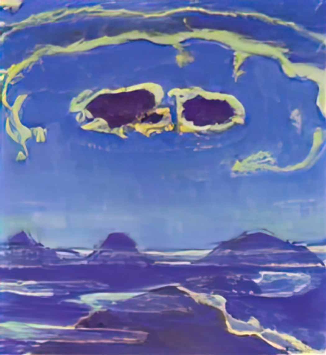 Ferdinand Hodler eiger monch and jungfrau in moonlight 1908 Art A4 Photo Print UK