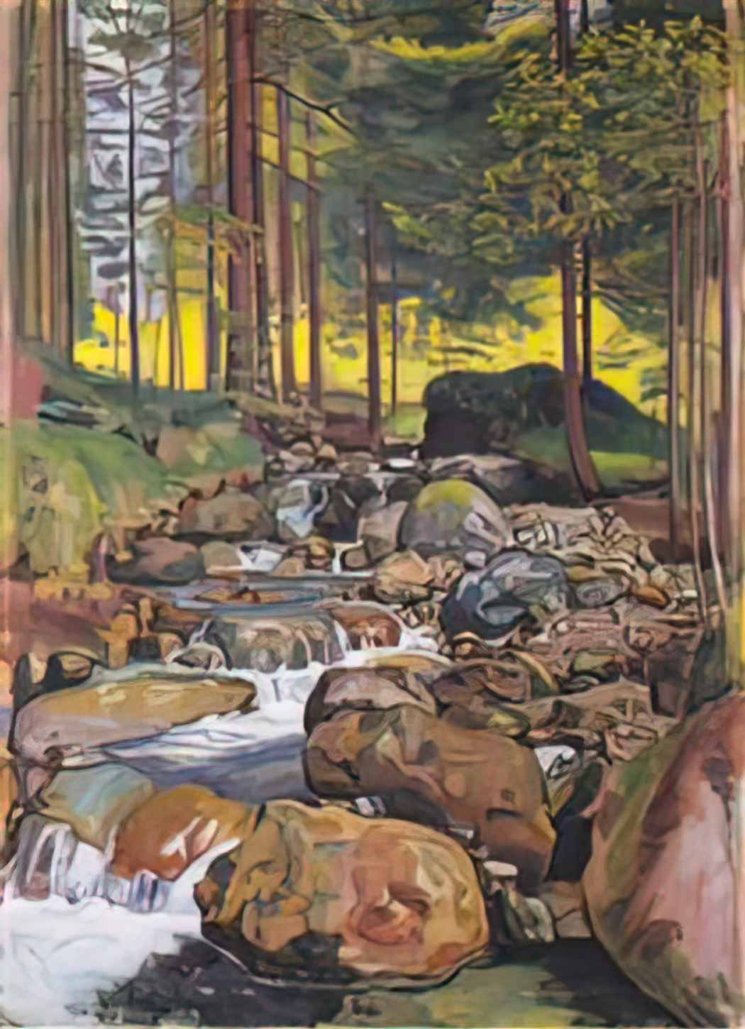 Ferdinand Hodler forest with a mountain stream 1902 Art A4 Photo Print