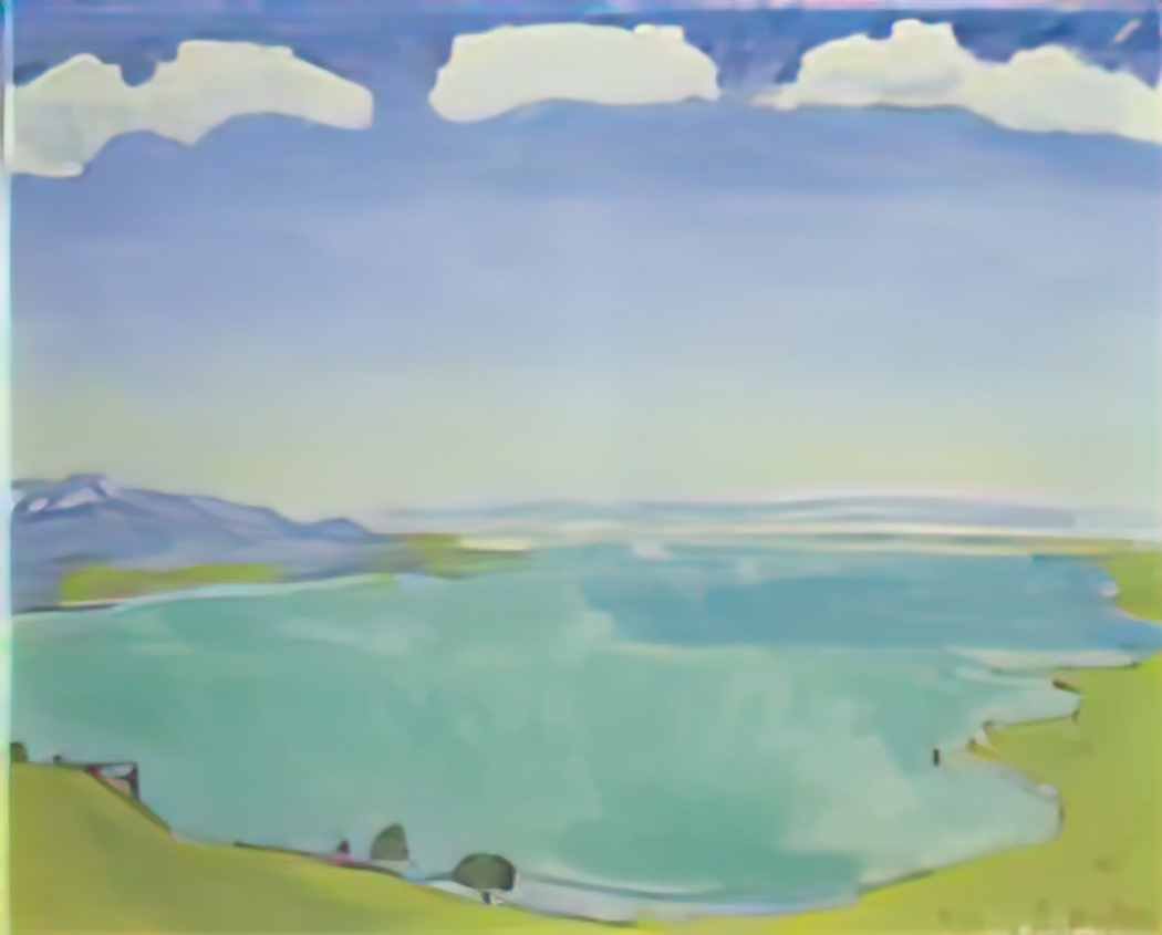 Ferdinand Hodler lake geneva from the caux 1917 Art A4 Photo Print