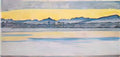 Ferdinand Hodler lake geneva with mont blanc at dawn 1918 1 Art A4 Photo Print