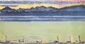 Ferdinand Hodler lake geneva with mont blanc at dawn 1918 2 Art A4 Photo Print