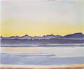 Ferdinand Hodler lake geneva with mont blanc before sunrise 1918 Art A4 Photo Print