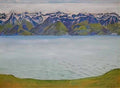 Ferdinand Hodler lake geneva with savoyerbergen Art A4 Photo Print UK