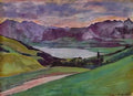 Ferdinand Hodler lake thun 1884 Art A4 Photo Print UK