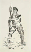 Ferdinand Hodler landsknecht with halberd 1897 Art A4 Photo Print