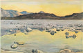 Ferdinand Hodler maggia delta before sunrise 1893 Art A4 Photo Print UK