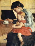 Ferdinand Hodler mother and child Art A4 Photo Print