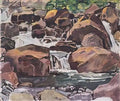 Ferdinand Hodler mountain stream near champery 1916 Art A4 Photo Print UK