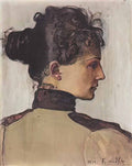 Ferdinand Hodler portrait of berthe jacques 1894 Art A4 Photo Print