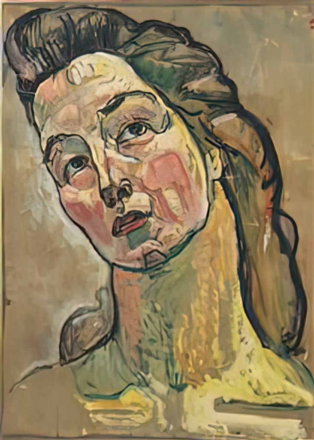 Ferdinand Hodler portrait study to look into the infinity 1916 Art A4 Photo Print UK