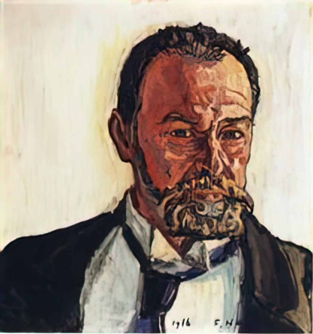 Ferdinand Hodler self portrait Art A4 Photo Print