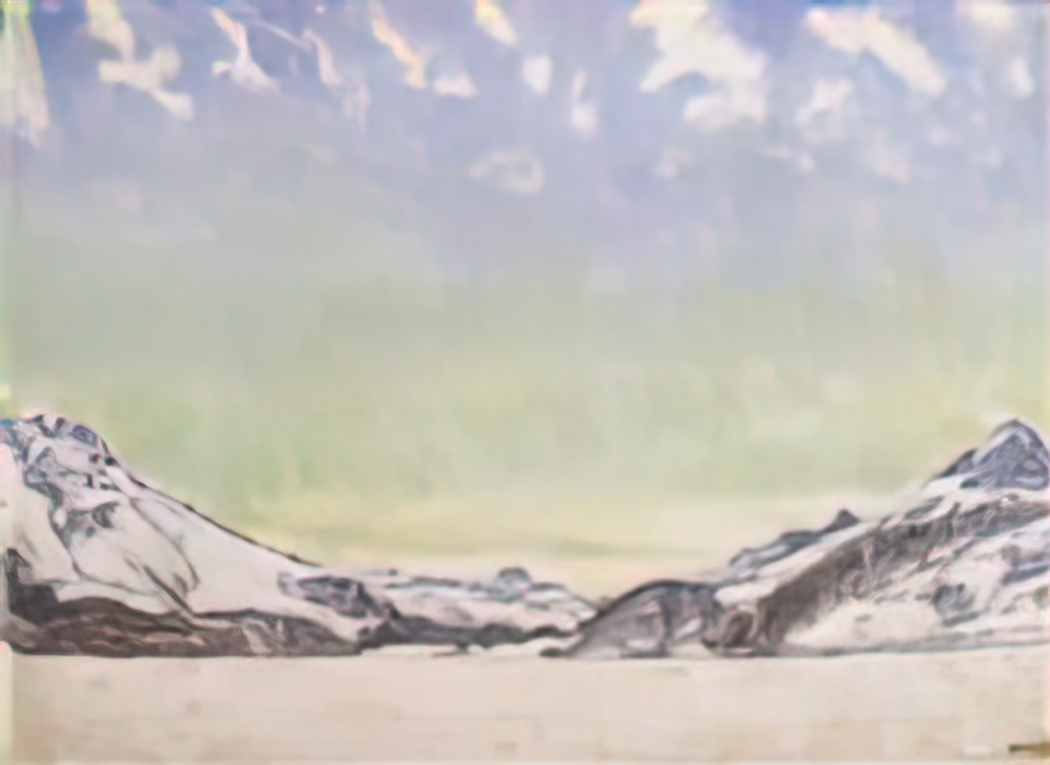 Ferdinand Hodler snow in the engadine 1907 Art A4 Photo Print