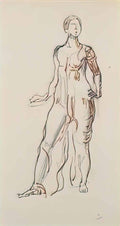 Ferdinand Hodler standing draped figure Art A4 Photo Print UK