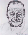 Ferdinand Hodler study of self portrait 1916 Art A4 Photo Print UK