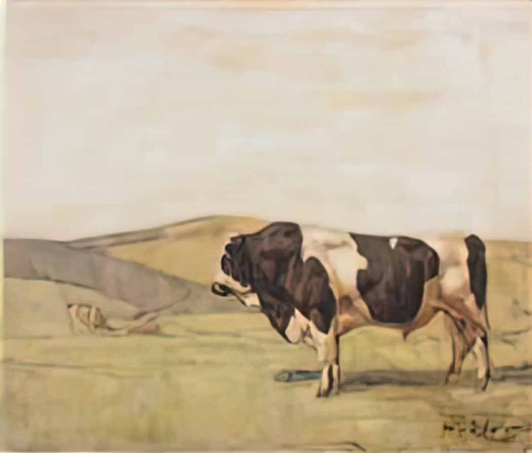 Ferdinand Hodler the bull 1878 Art A4 Photo Print UK