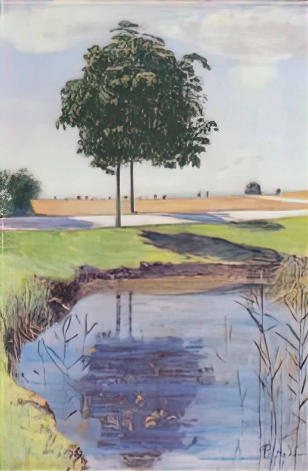 Ferdinand Hodler the chestnut trees 1889 Art A4 Photo Print
