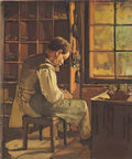 Ferdinand Hodler the cobbler by the window 1882 Art A4 Photo Print