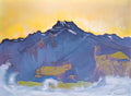 Ferdinand Hodler the dents du midi from chesieres 1912 Art A4 Photo Print