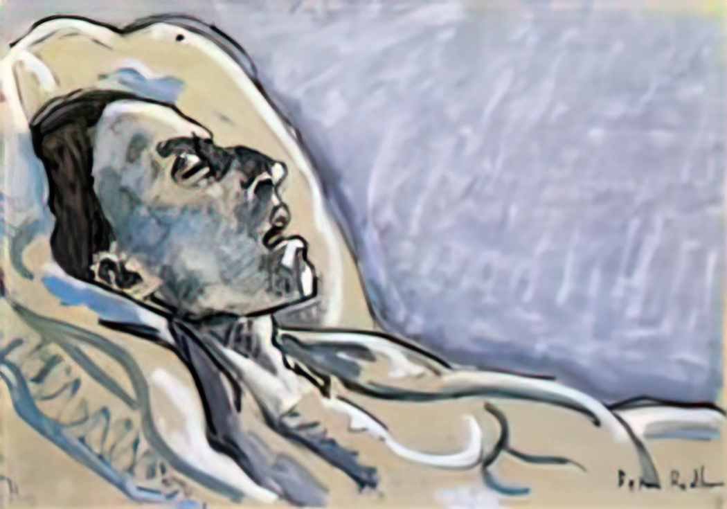 Ferdinand Hodler the dying valentine gode darel Art A4 Photo Print UK