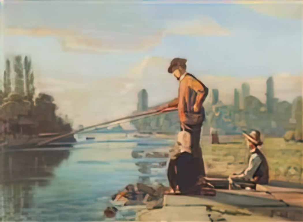 Ferdinand Hodler the fisherman Art A4 Photo Print