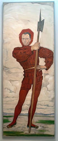 Ferdinand Hodler the halberdier 1895 Art A4 Photo Print