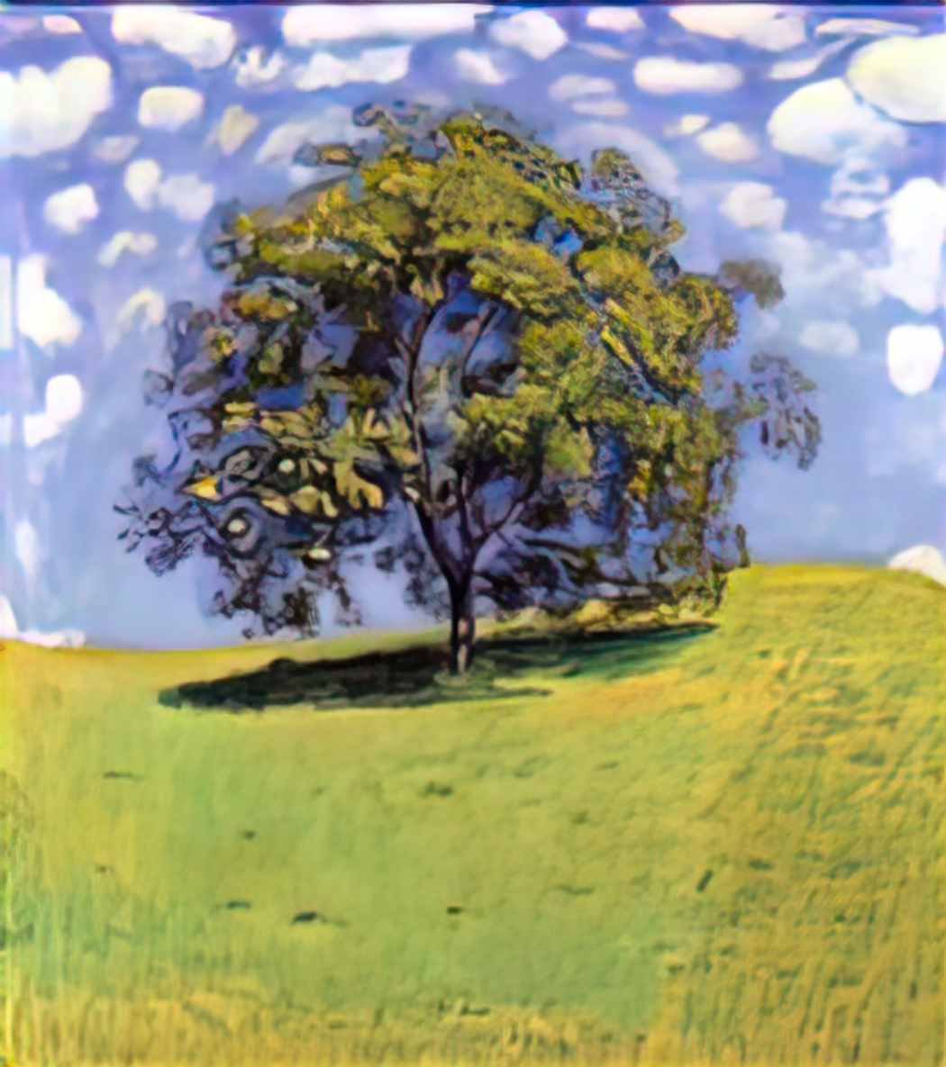 Ferdinand Hodler the nut tree Art A4 Photo Print
