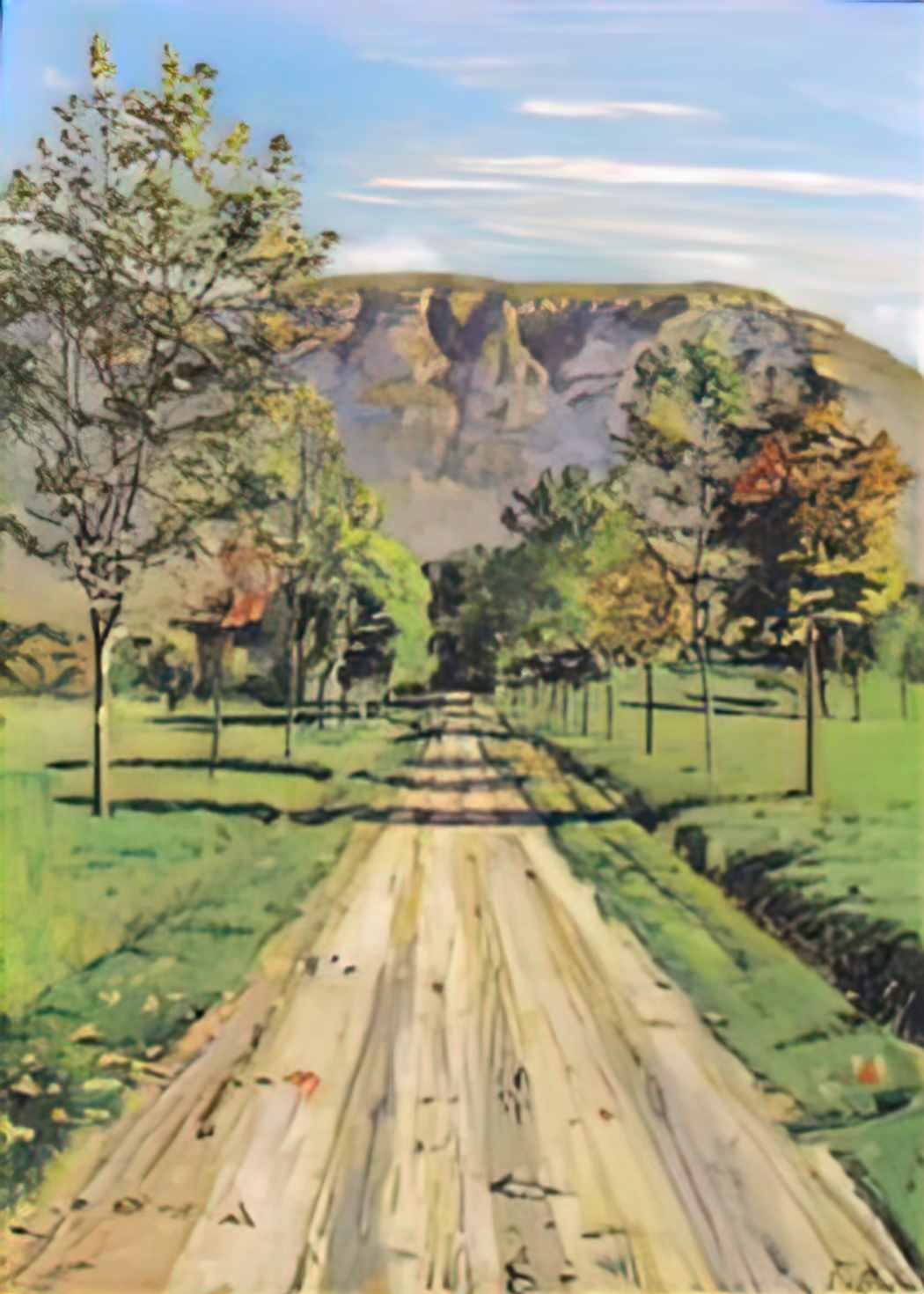 Ferdinand Hodler the road to a particular interest 1890 Art A4 Photo Print