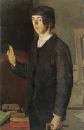 Ferdinand Hodler the student self portrait Art A4 Photo Print