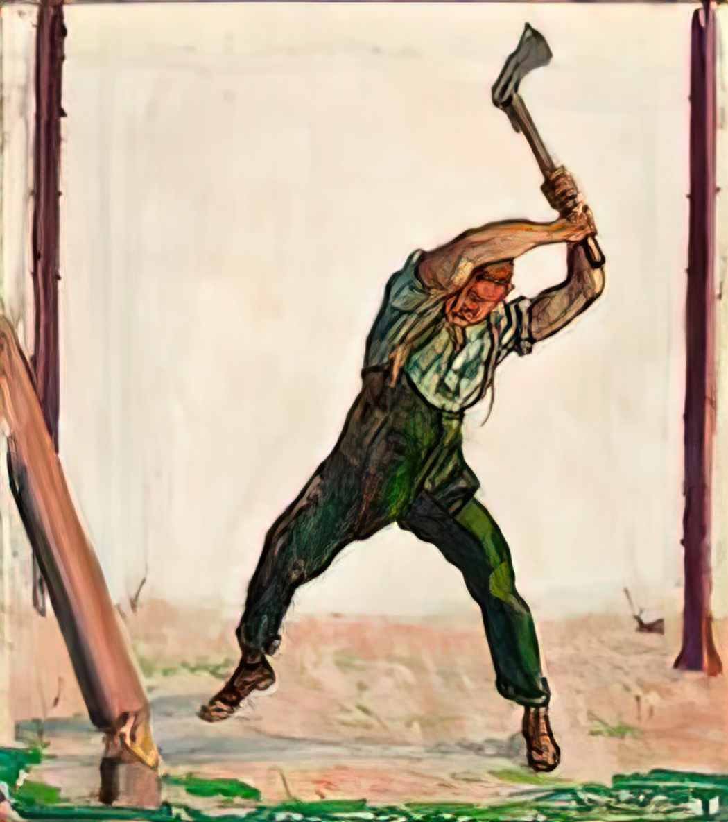 Ferdinand Hodler the woodman 1910 Art A4 Photo Print