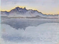Ferdinand Hodler thun stockhornkette evening Art A4 Photo Print