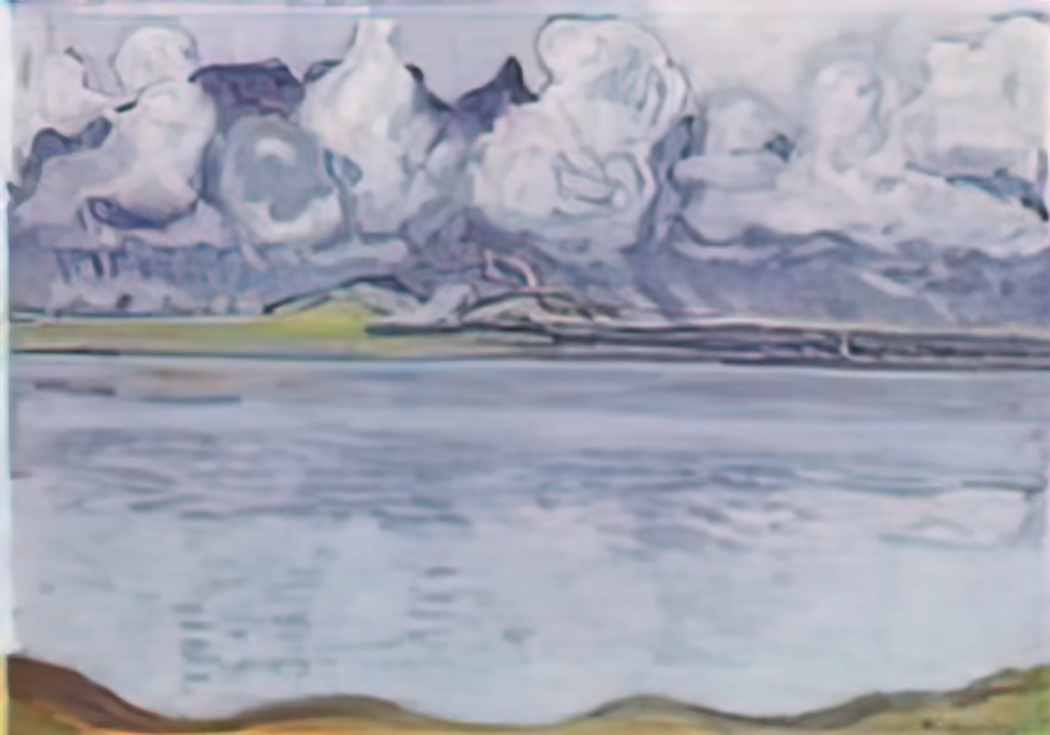 Ferdinand Hodler thun stockhornkette in clouds Art A4 Photo Print