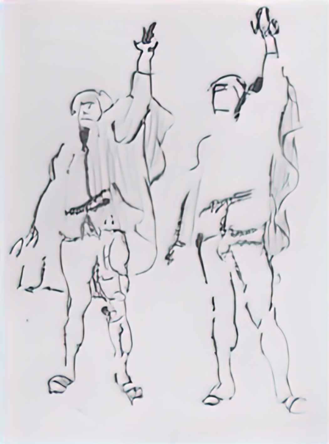 Ferdinand Hodler two swearing Art A4 Photo Print
