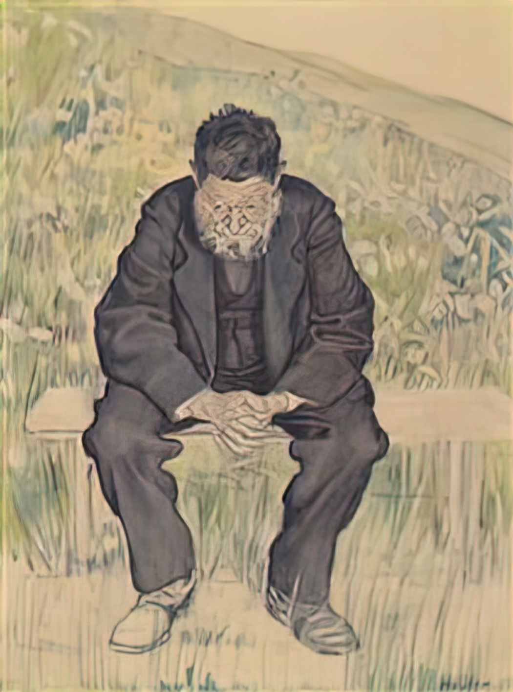 Ferdinand Hodler unemployed 1891 Art A4 Photo Print