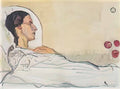 Ferdinand Hodler valentine gode darel in hospital bed 1914 Art A4 Photo Print
