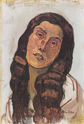 Ferdinand Hodler valentine gode darel with disheveled hair 1913 Art A4 Photo Print