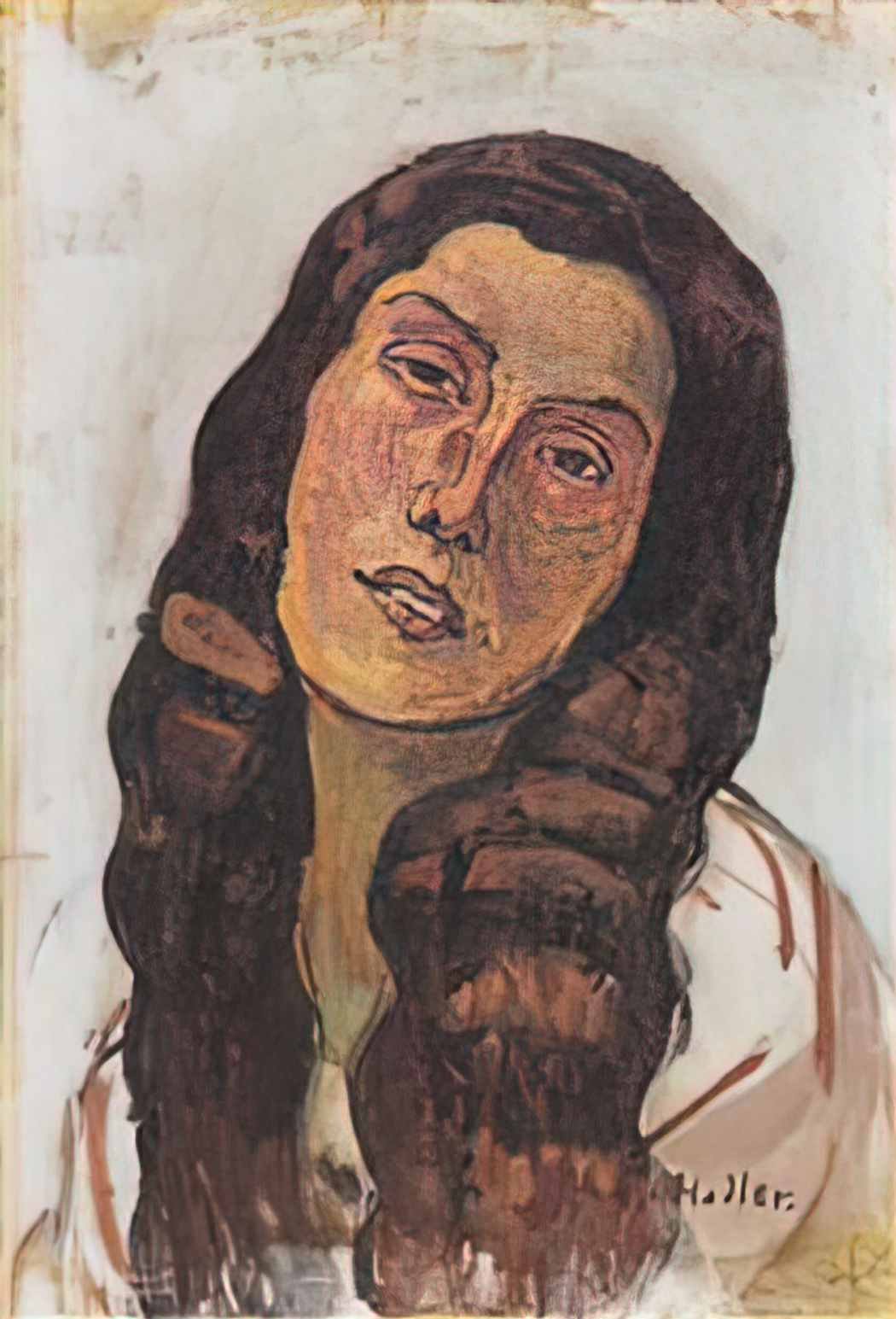 Ferdinand Hodler valentine gode darel with disheveled hair 1913 Art A4 Photo Print UK