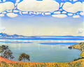 Ferdinand Hodler view of lake leman from chexbres 1905 Art A4 Photo Print