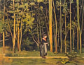 Ferdinand Hodler walking at the forest edge 1885 Art A4 Photo Print